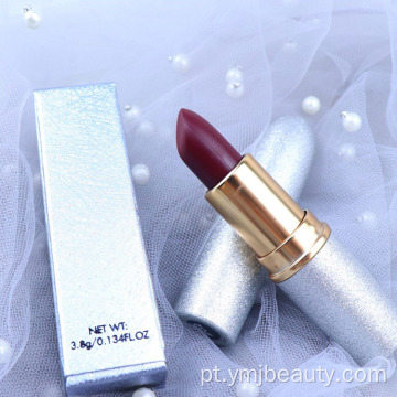 8 cores hidratando rótulo private mate lip stick batom